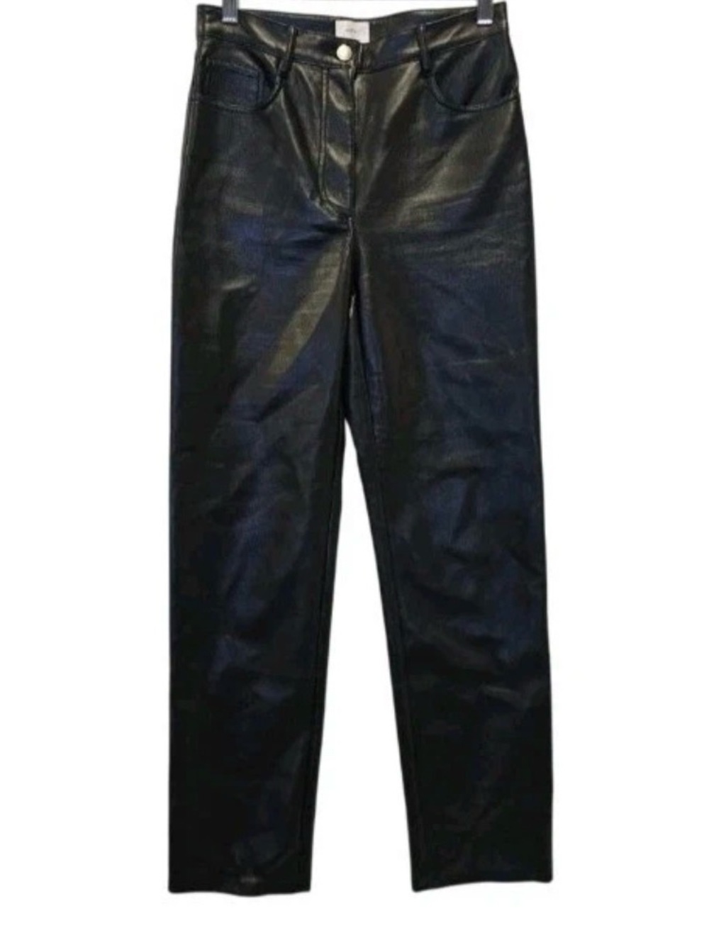 WILFRED Black Faux Leather The Melina Leggings Sz 6
